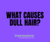 what causes dull hair